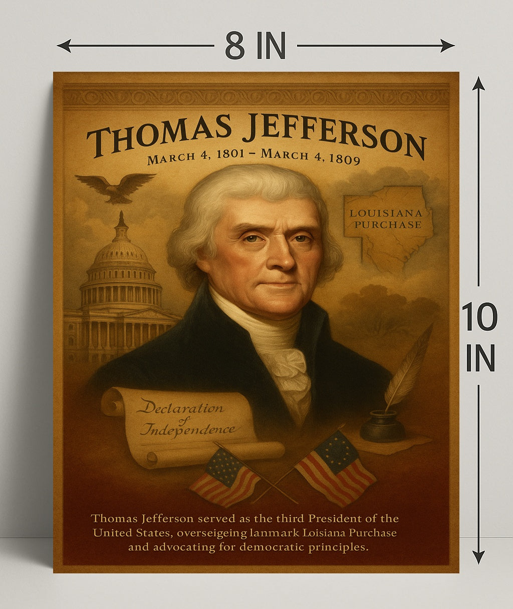 Thomas Jefferson 3Rd President Poster PosterGoat