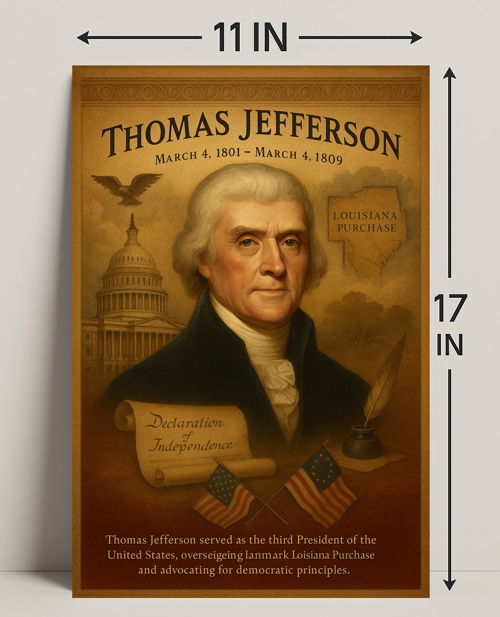 Thomas Jefferson 3Rd President Poster PosterGoat
