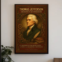 Thomas Jefferson 3rd President Wall Art Print PosterGoat