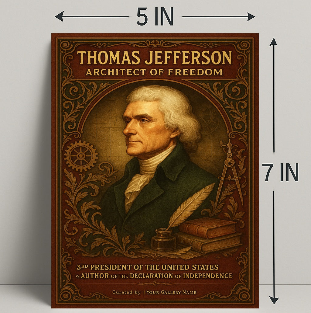 Thomas Jefferson 3rd President Wall Art Print PosterGoat