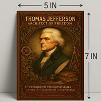 Thomas Jefferson 3rd President Wall Art Print PosterGoat