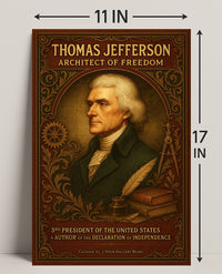 Thomas Jefferson 3rd President Wall Art Print PosterGoat