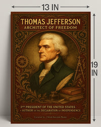 Thomas Jefferson 3rd President Wall Art Print PosterGoat