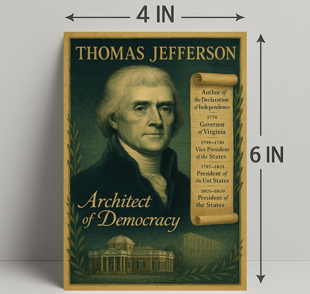 Thomas Jefferson Architect of Democracy Poster PosterGoat