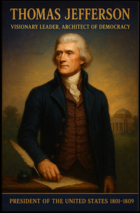 Thomas Jefferson Visionary Leader Poster PosterGoat