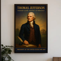 Thomas Jefferson Visionary Leader Poster PosterGoat