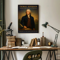 Thomas Jefferson Visionary Leader Poster PosterGoat