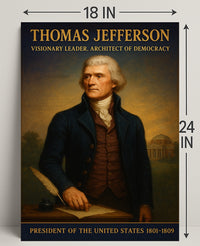 Thomas Jefferson Visionary Leader Poster PosterGoat