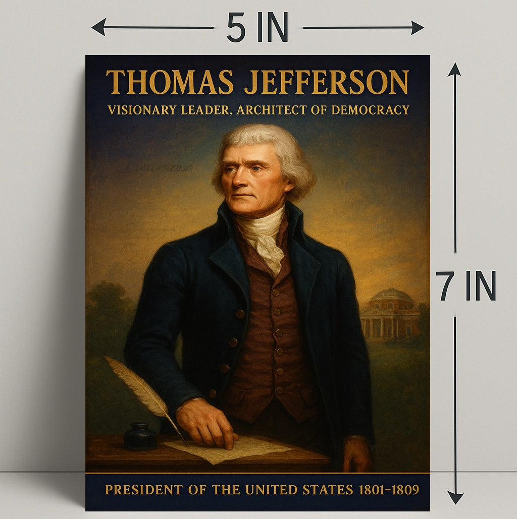 Thomas Jefferson Visionary Leader Poster PosterGoat