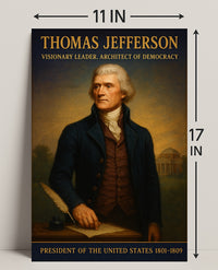 Thomas Jefferson Visionary Leader Poster PosterGoat