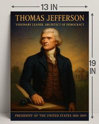 Thomas Jefferson Visionary Leader Poster PosterGoat