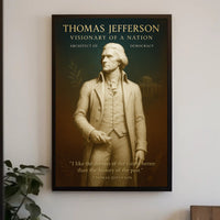 Thomas Jefferson Visionary of a Nation Poster PosterGoat