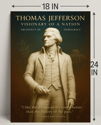Thomas Jefferson Visionary of a Nation Poster PosterGoat