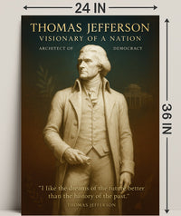 Thomas Jefferson Visionary of a Nation Poster PosterGoat