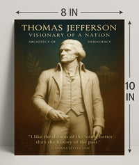 Thomas Jefferson Visionary of a Nation Poster PosterGoat