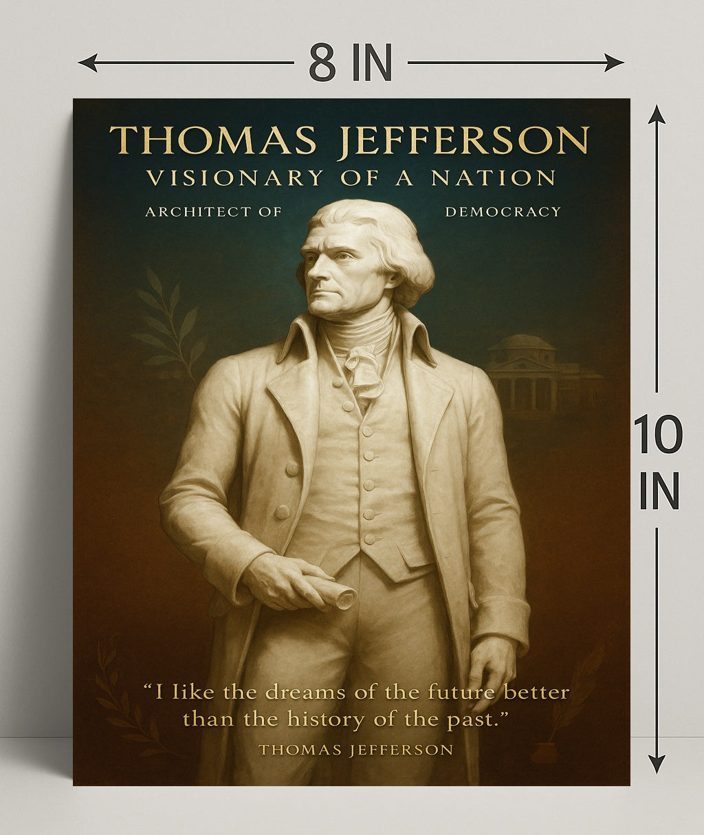Thomas Jefferson Visionary of a Nation Poster PosterGoat