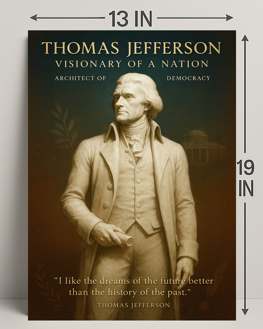 Thomas Jefferson Visionary of a Nation Poster PosterGoat