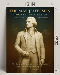 Thomas Jefferson Visionary of a Nation Poster PosterGoat