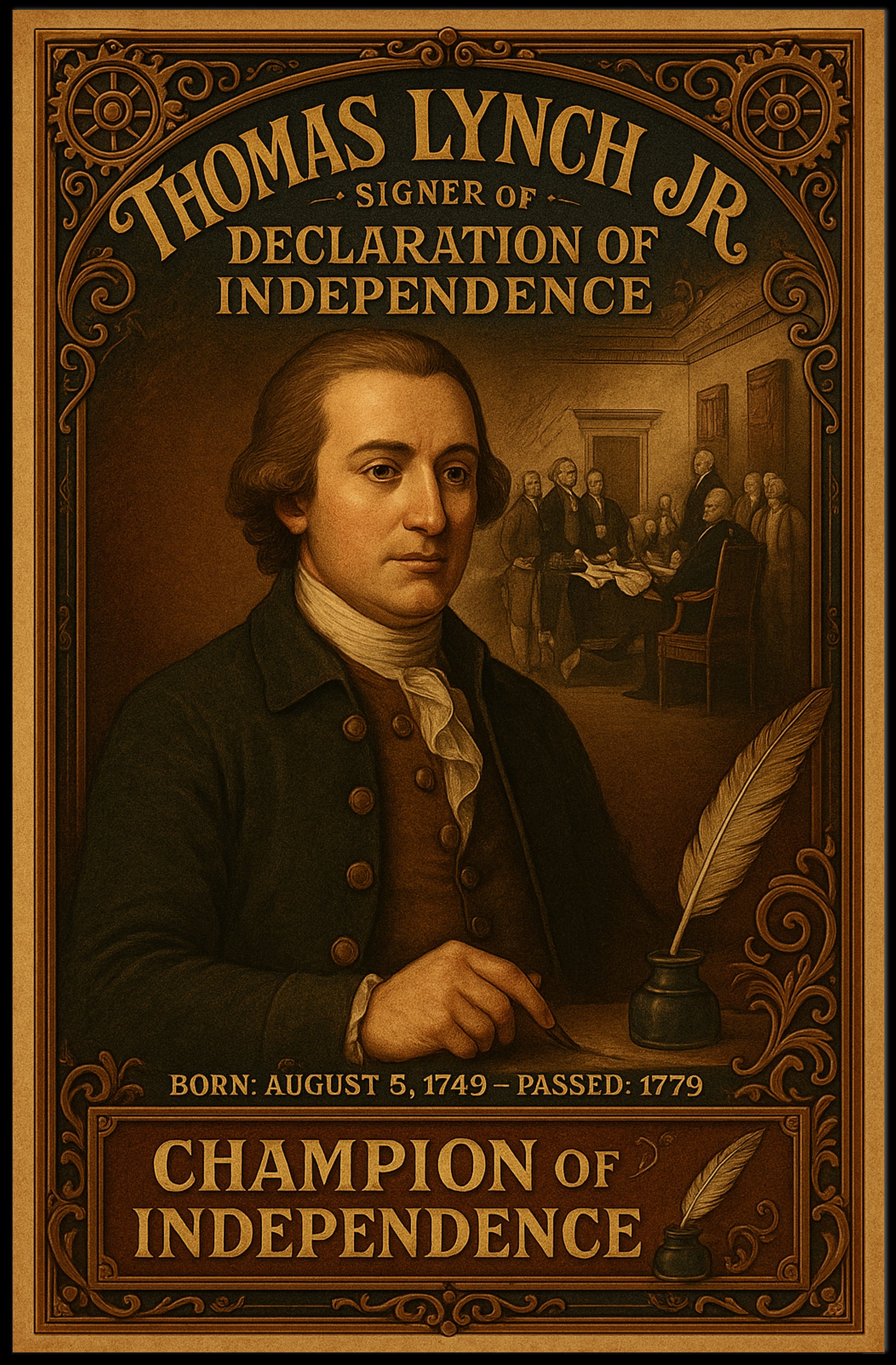 Thomas Lynch Jr. Signer Of The Poster PosterGoat