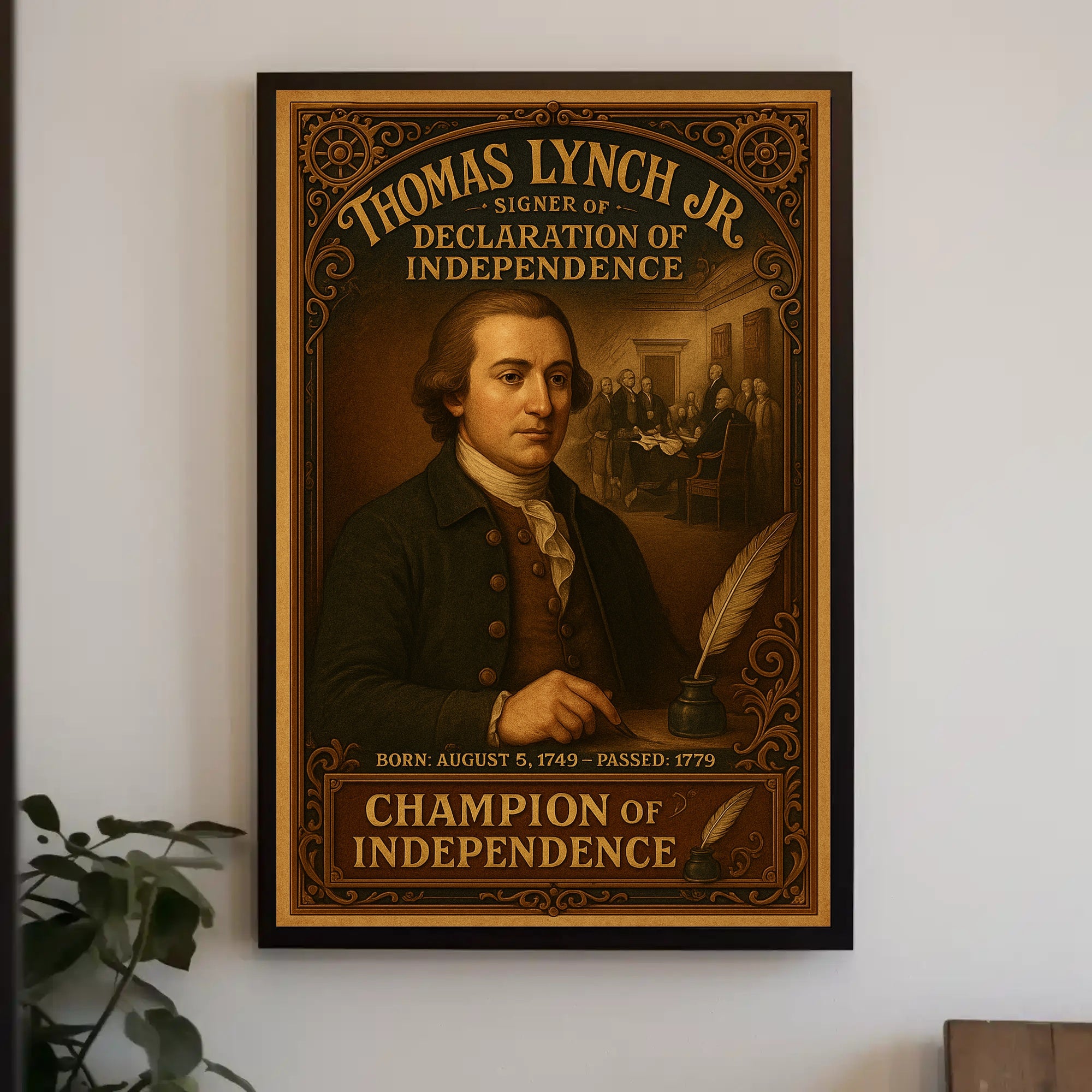Thomas Lynch Jr. Signer Of The Poster PosterGoat