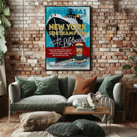 Titanic II Nautical Voyage Retro Travel Poster PosterGoat
