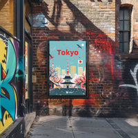 Tokyo Cityscape Travel Poster PosterGoat