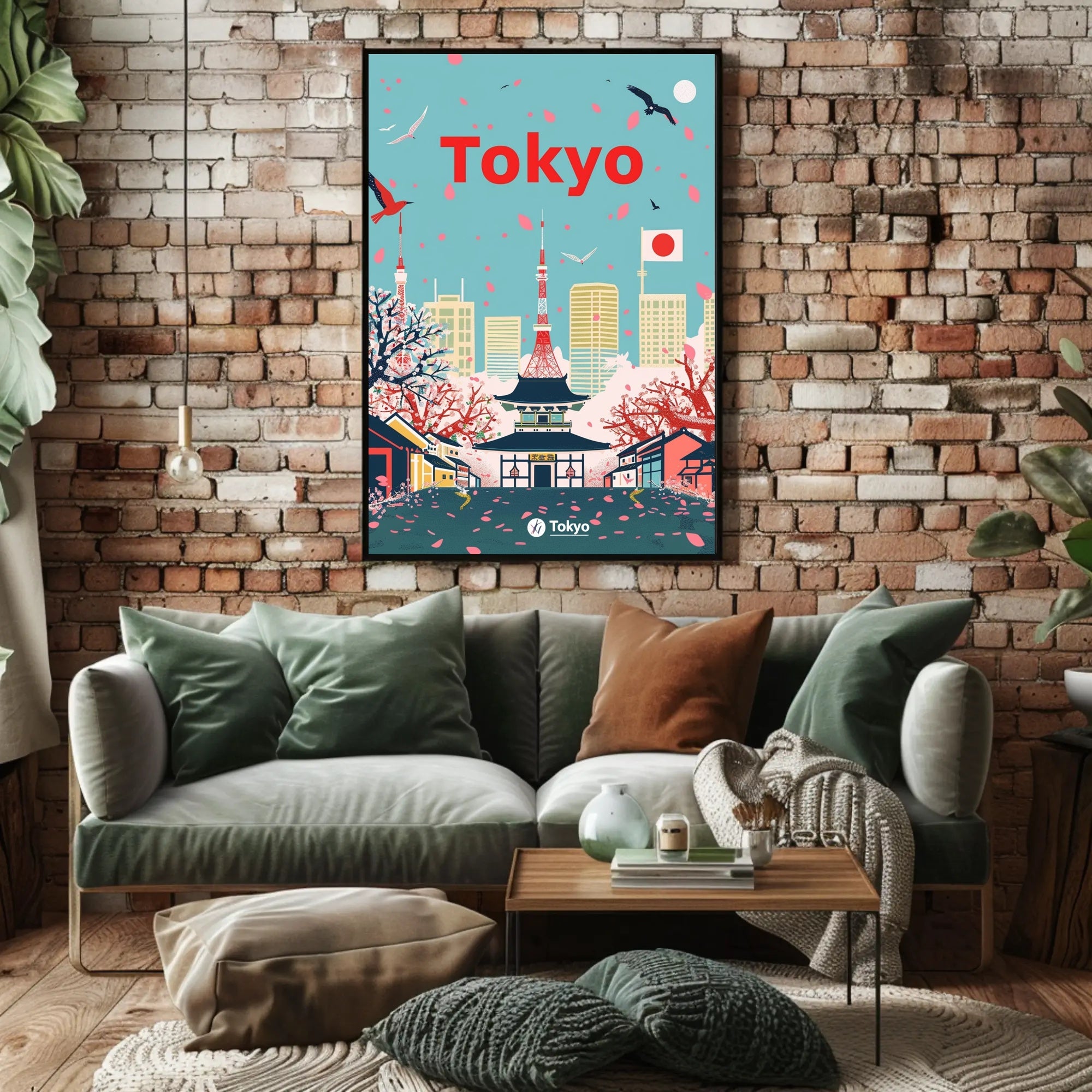 Tokyo Cityscape Travel Poster PosterGoat