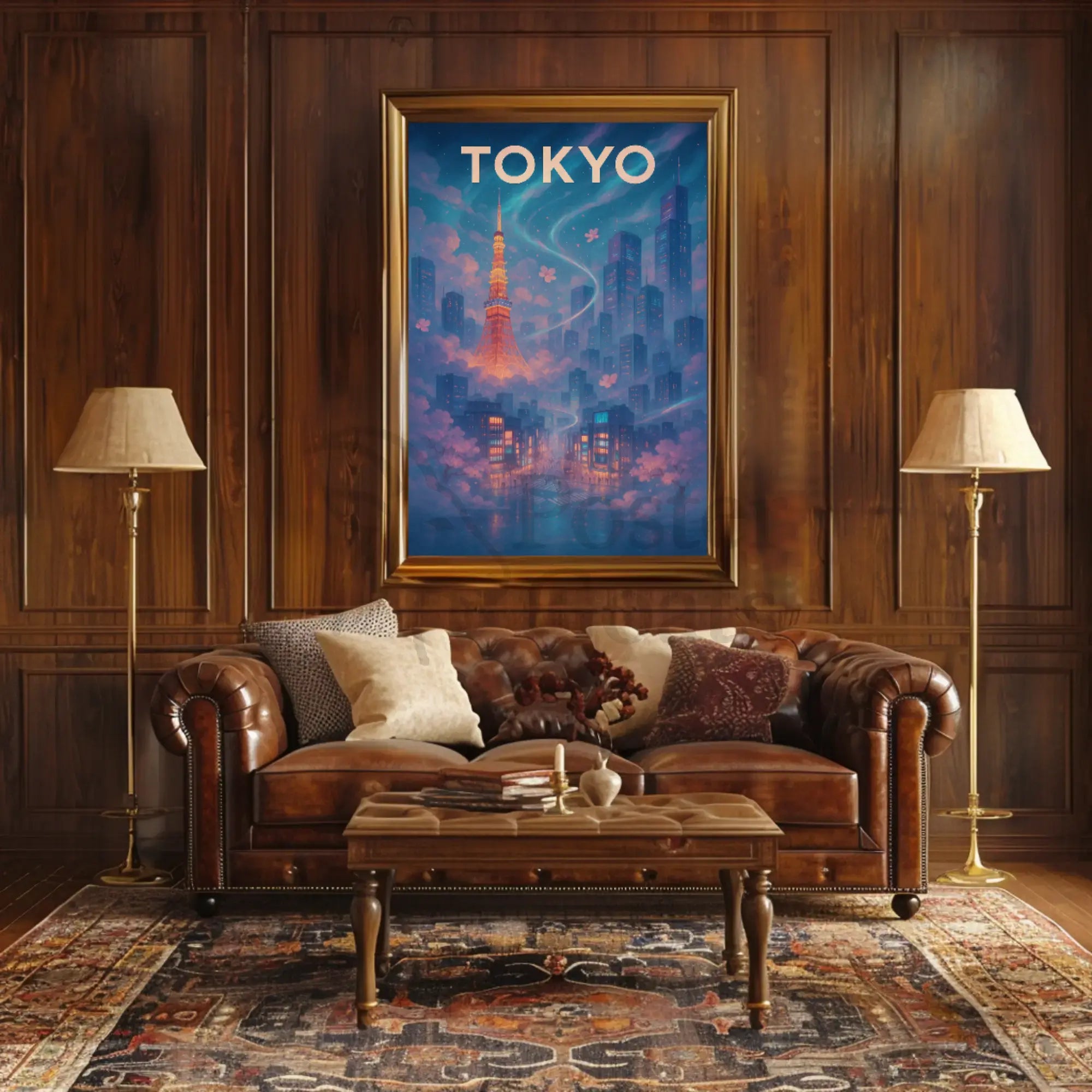 Tokyo Dreams Shine in Ethereal Travel Poster PosterGoat