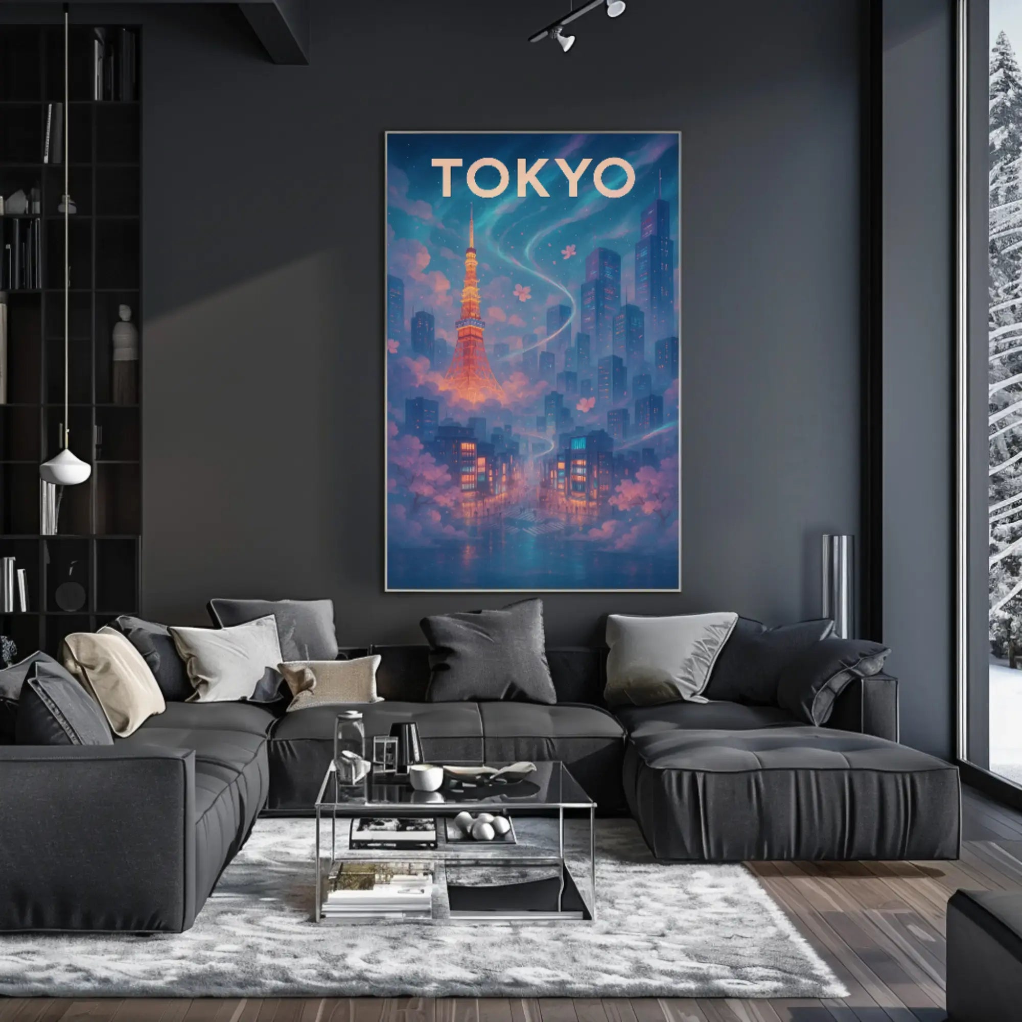 Tokyo Dreams Shine in Ethereal Travel Poster PosterGoat