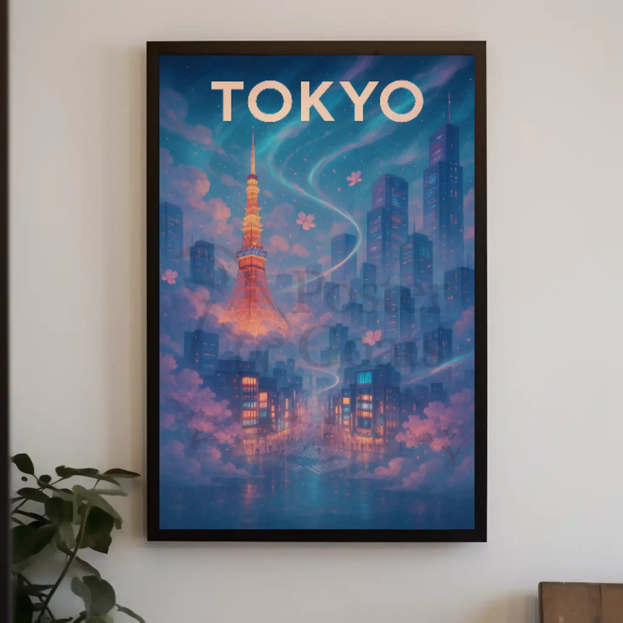Tokyo Dreams Shine in Ethereal Travel Poster PosterGoat