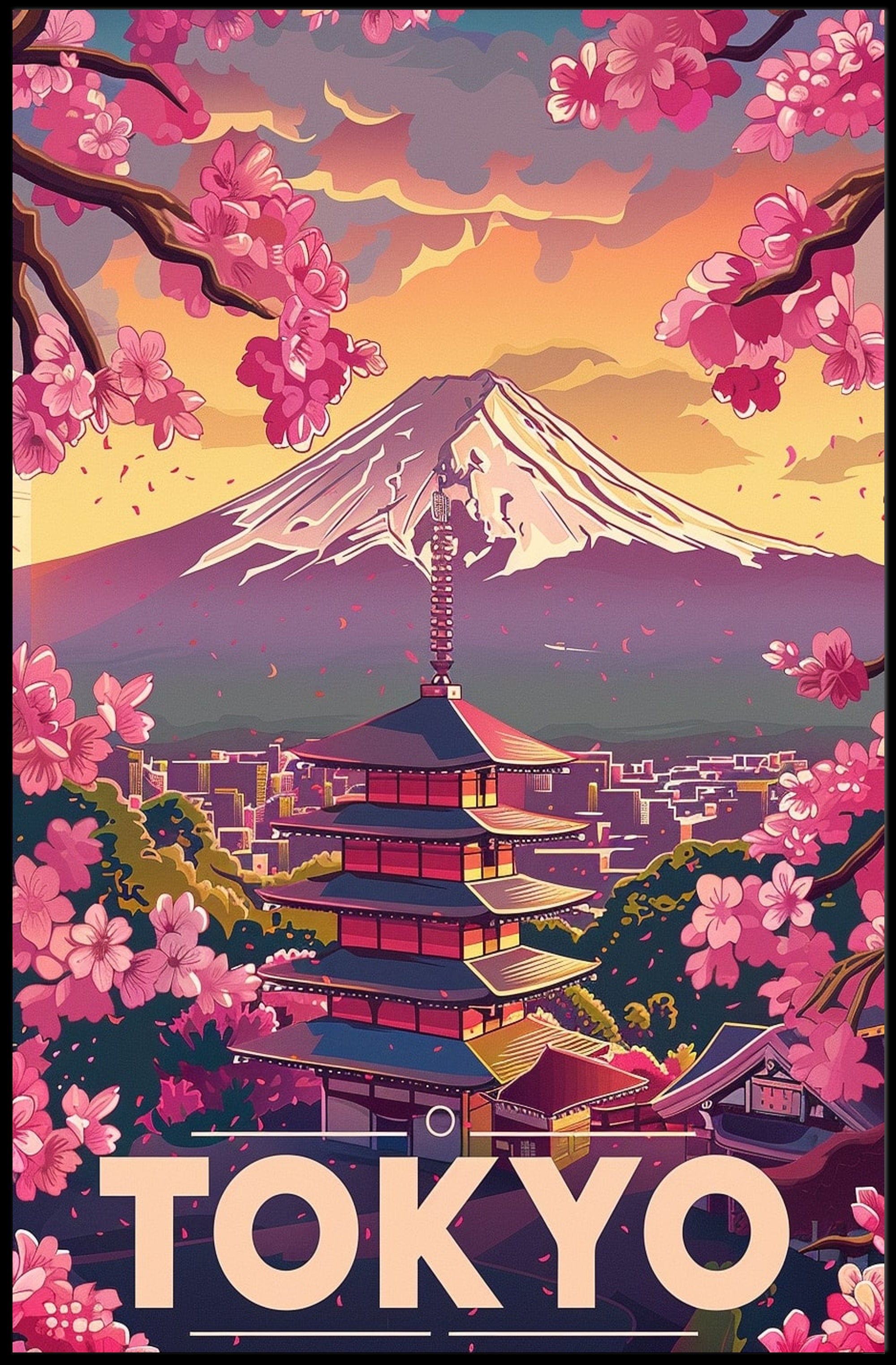 Tokyo Dreamscape: Vibrant Heritage Cultural Poster PosterGoat
