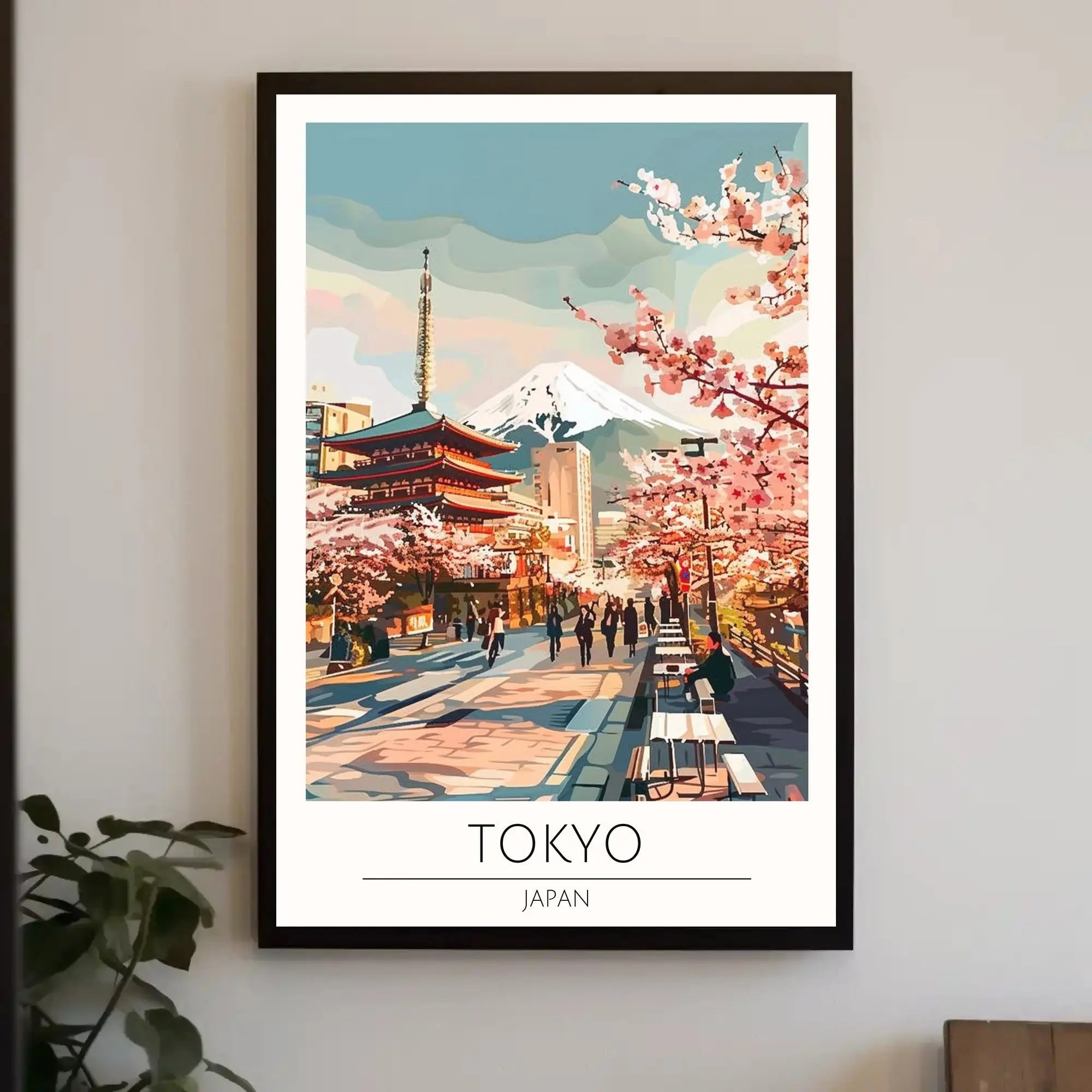 Tokyo Spring Harmony Travel Poster PosterGoat