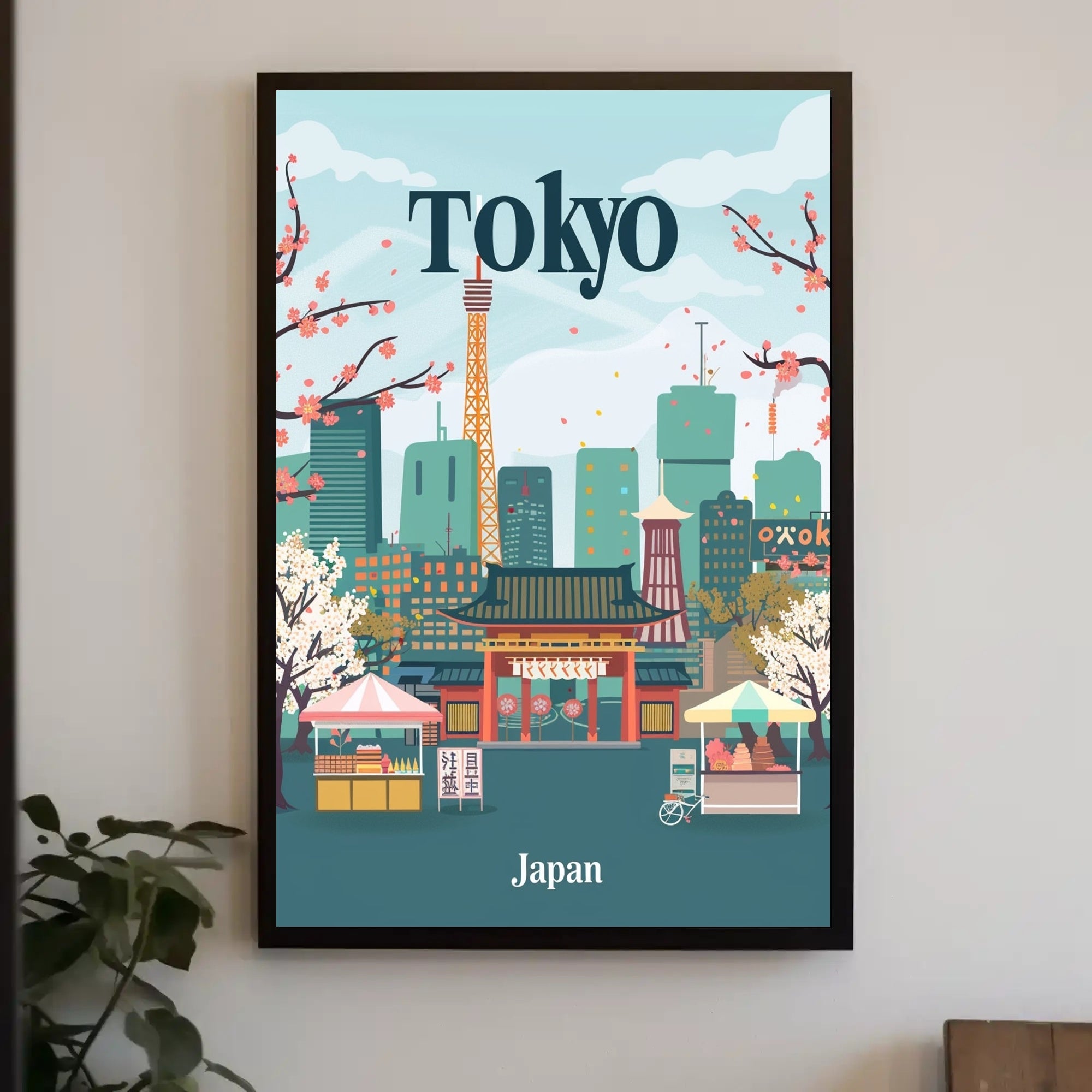 Tokyo's Harmony Travel Poster PosterGoat
