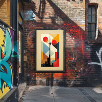Toronto CN Tower Modern Abstract Art Print - Poster PosterGoat