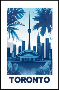 Toronto Skyline Flair: Modern Urban Cityscape Poster PosterGoat