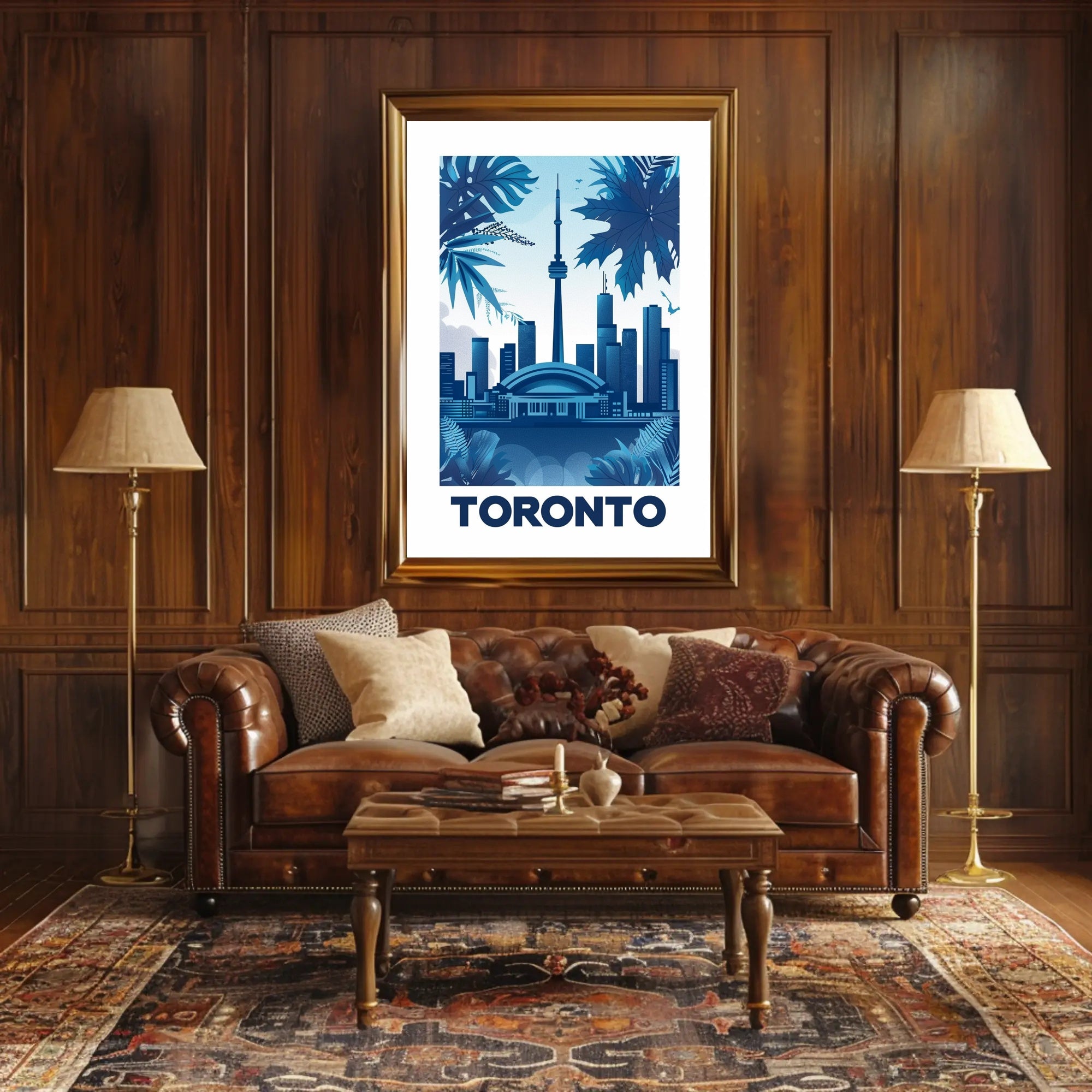 Toronto Skyline Flair: Modern Urban Cityscape Poster PosterGoat
