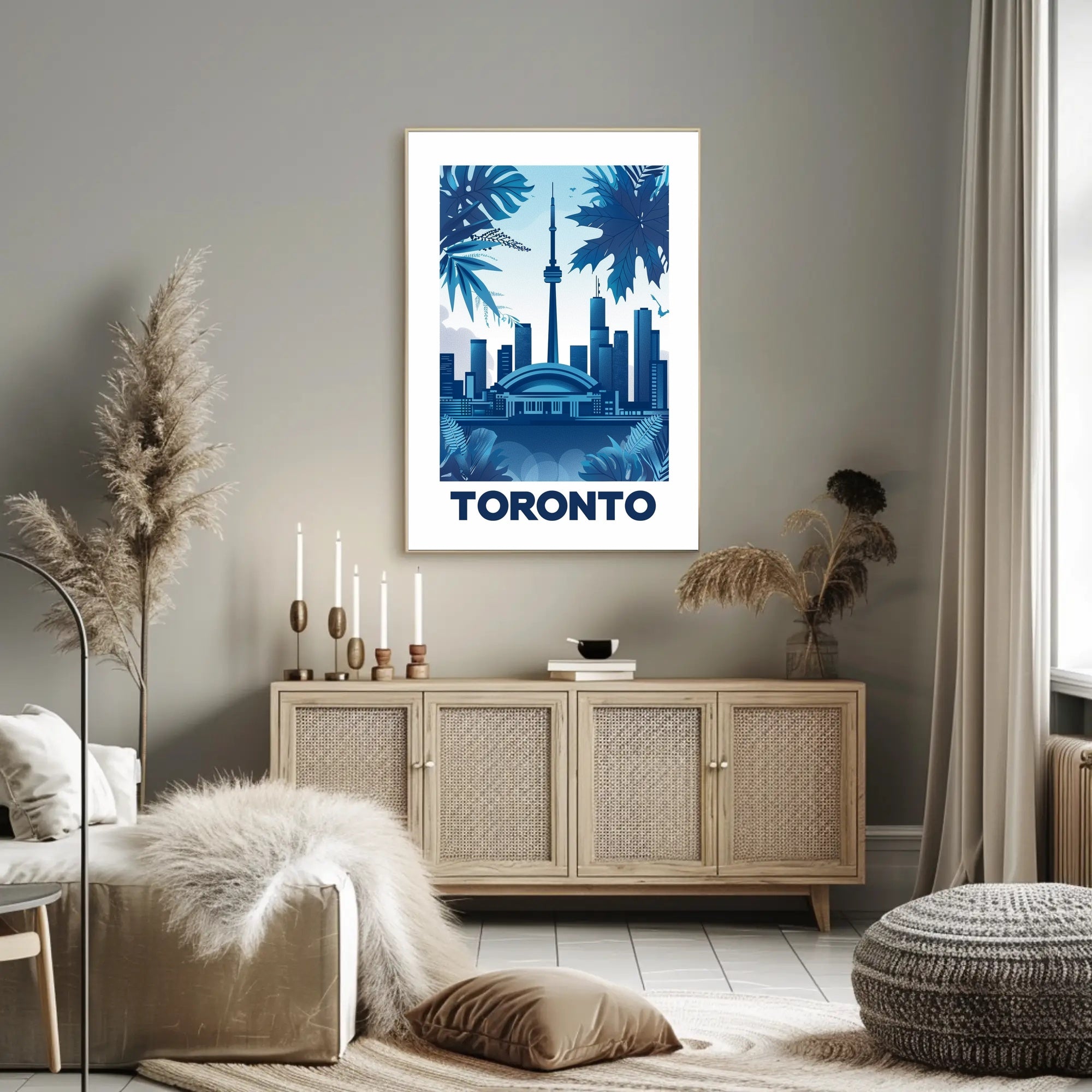 Toronto Skyline Flair: Modern Urban Cityscape Poster PosterGoat