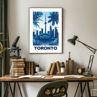 Toronto Skyline Flair: Modern Urban Cityscape Poster PosterGoat