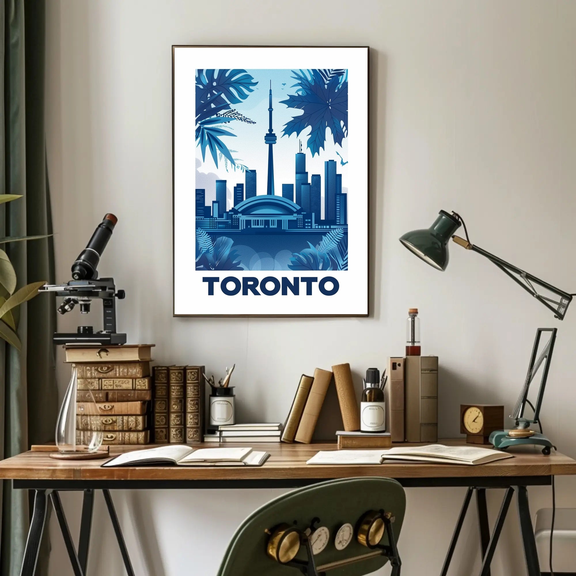 Toronto Skyline Flair: Modern Urban Cityscape Poster PosterGoat