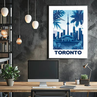 Toronto Skyline Flair: Modern Urban Cityscape Poster PosterGoat