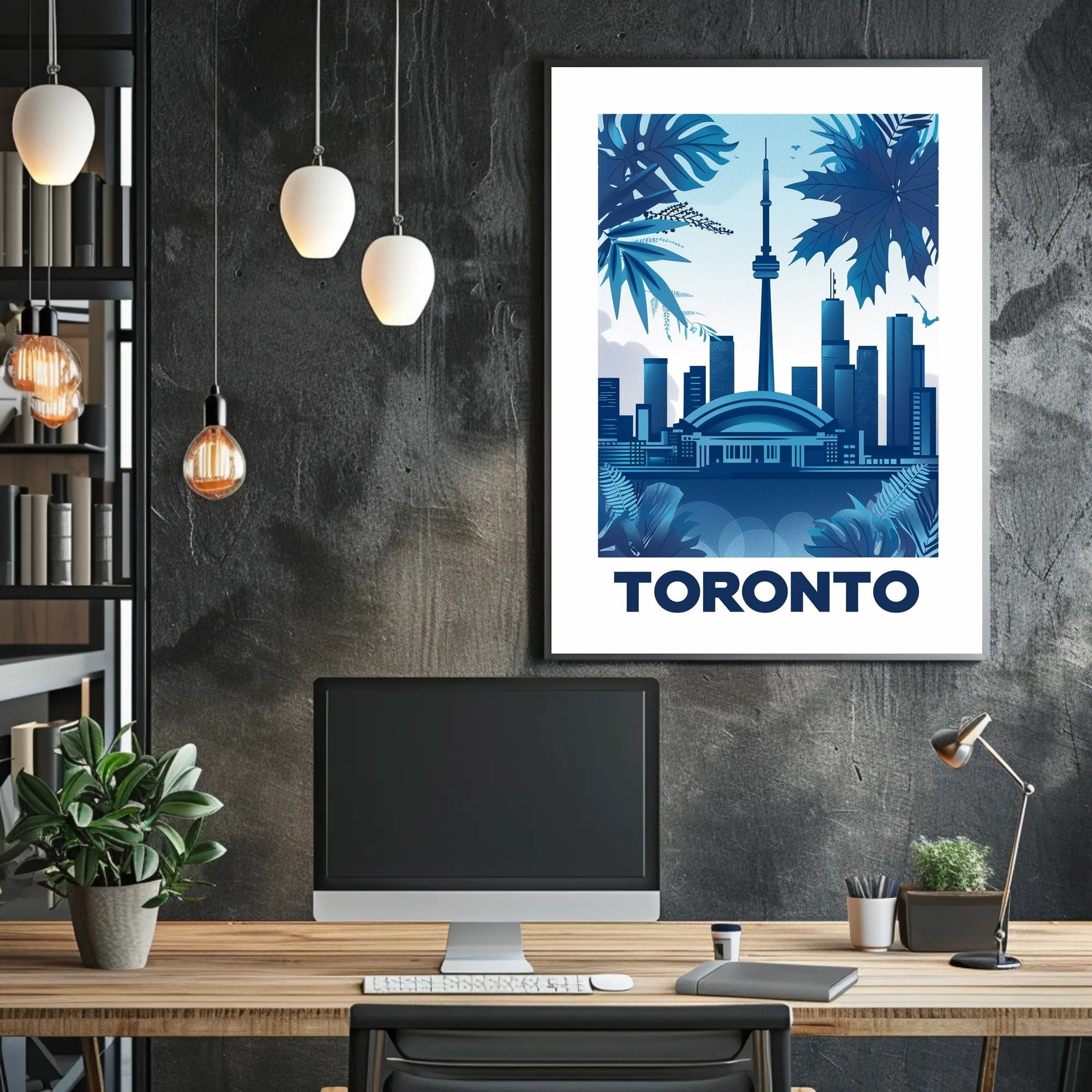 Toronto Skyline Flair: Modern Urban Cityscape Poster PosterGoat
