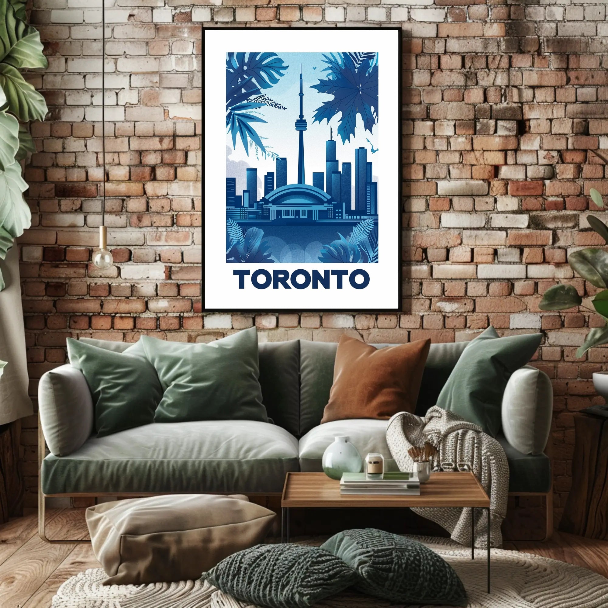 Toronto Skyline Flair: Modern Urban Cityscape Poster PosterGoat