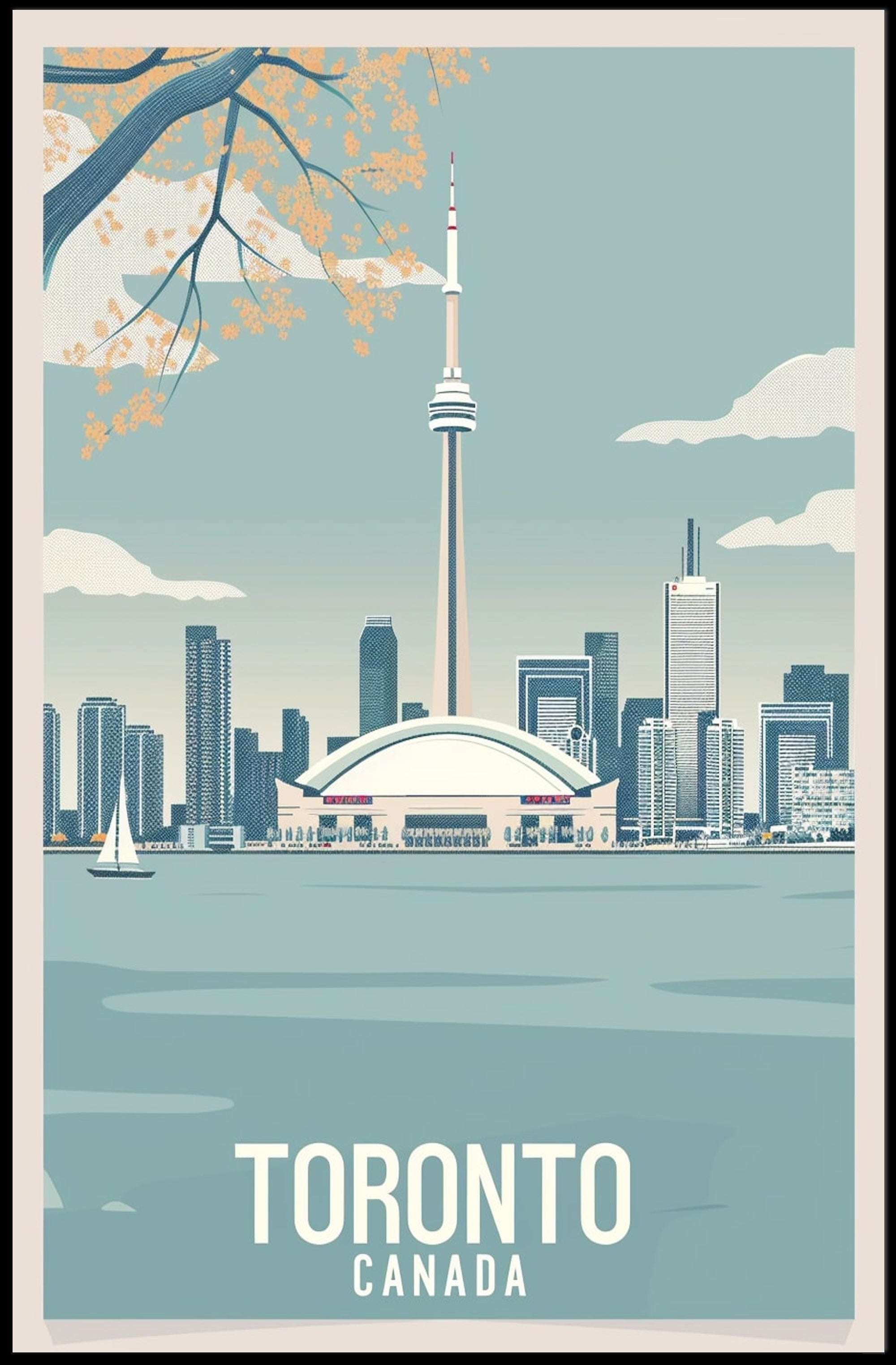 Toronto Skyline Tranquility Urban or Cityscape Poster PosterGoat