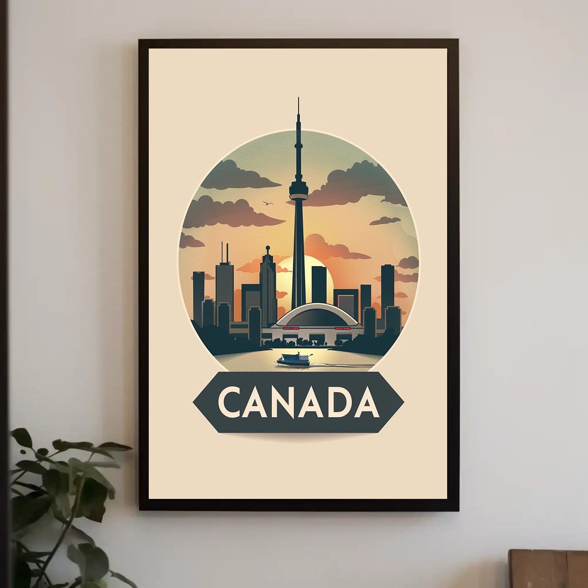 Toronto Skyline at Sunset: Urban or Cityscape Poster PosterGoat