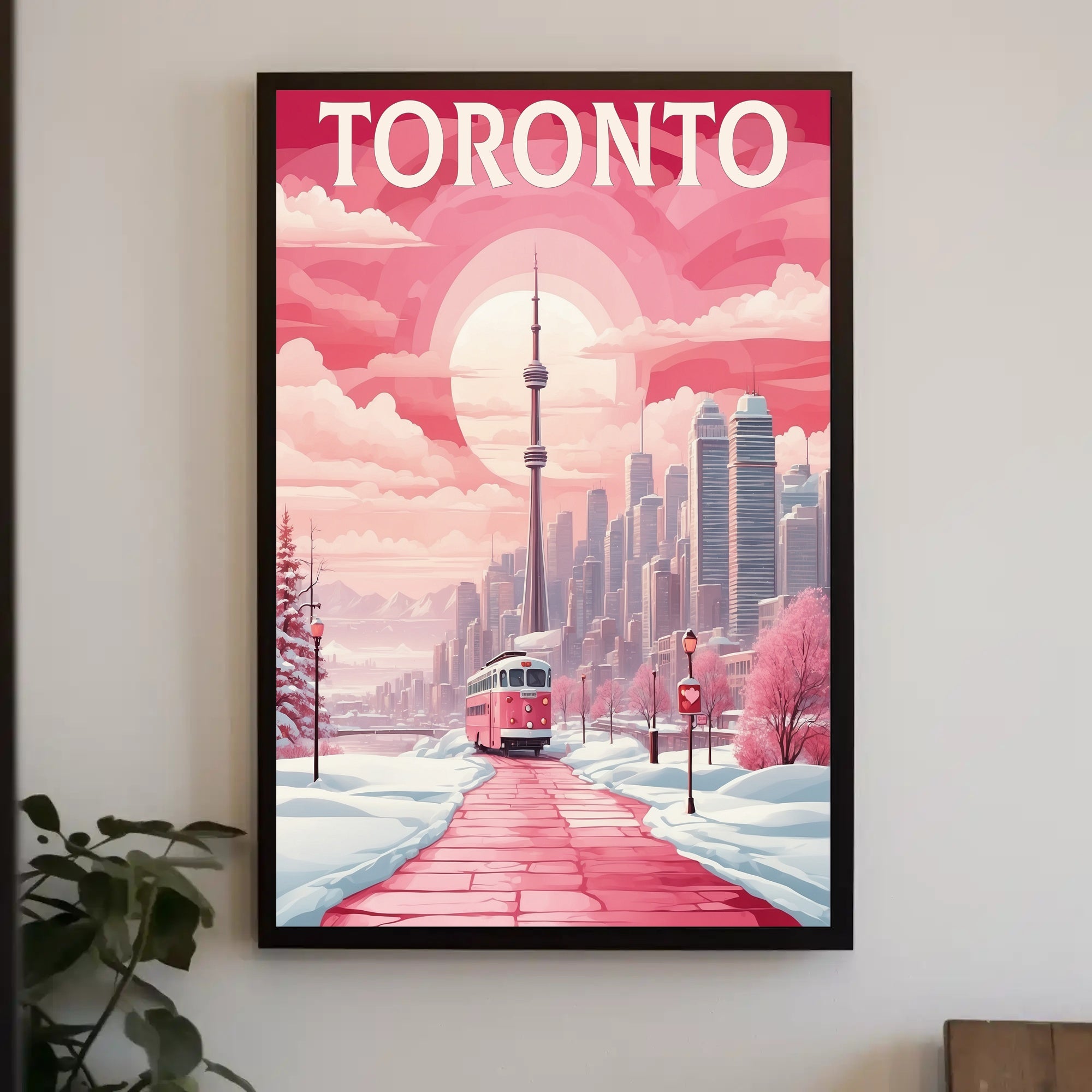 Toronto Winter Wonderland Urban Cityscape Poster PosterGoat