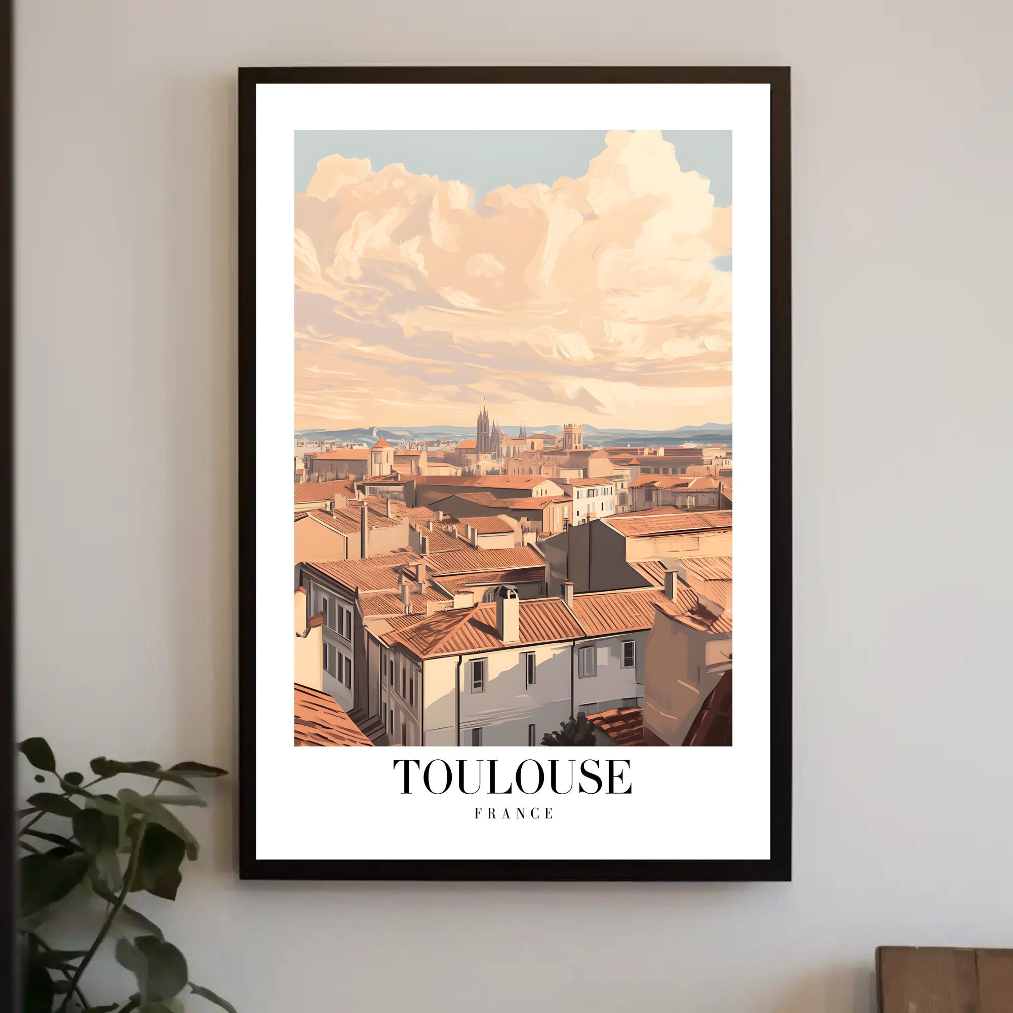 Toulouse Rooftops & Architecture Travel Poster PosterGoat