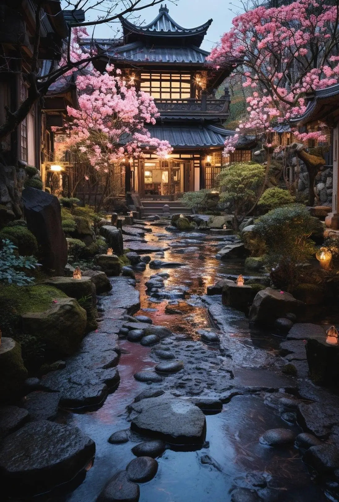 Traditional Japanese Garden Serenity Cultural or Heritage Poster PosterGoat