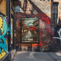 Traditional Kyoto Street Scene: Cultural Heritage Poster PosterGoat