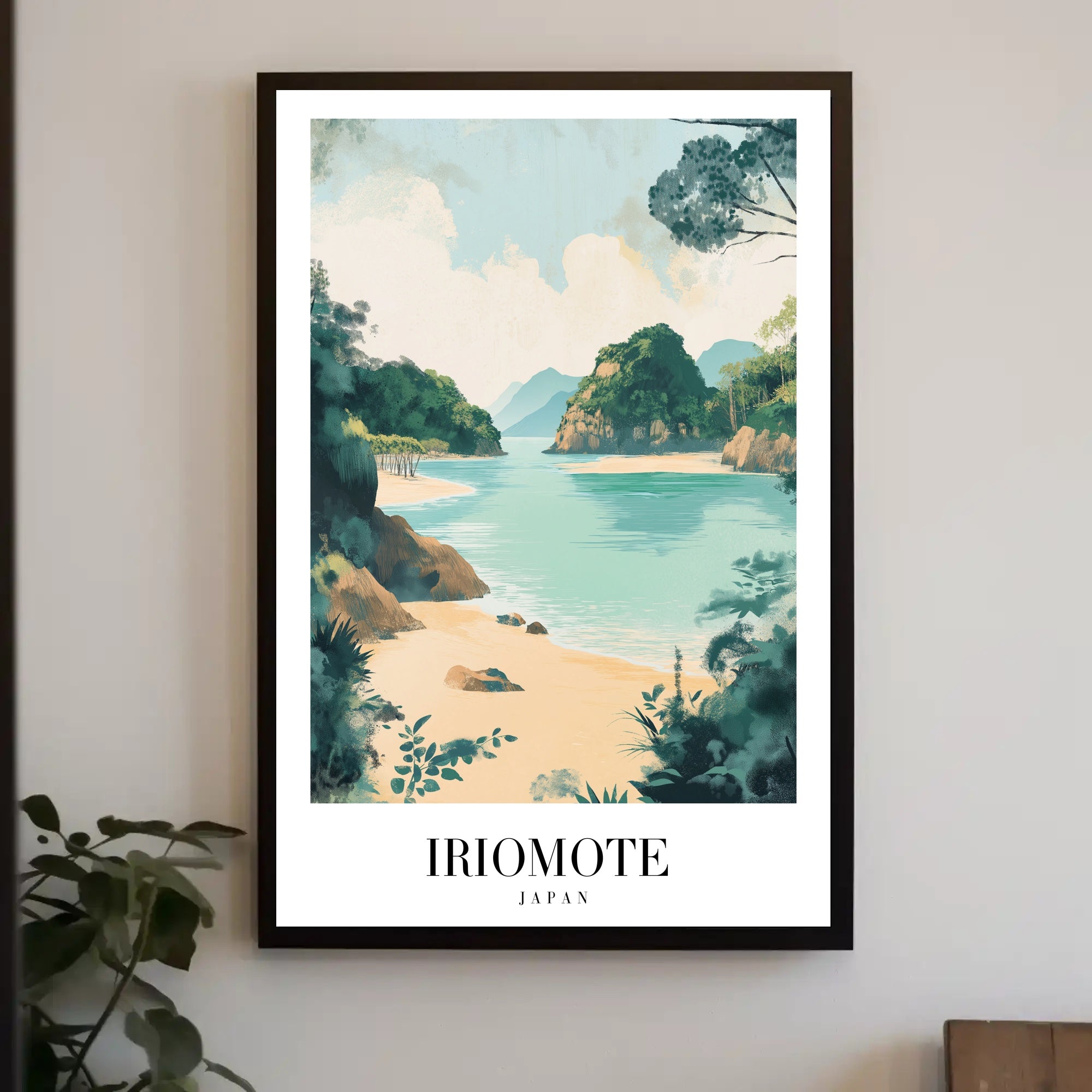 Tranquil Iriomote Island Escape Travel Poster PosterGoat