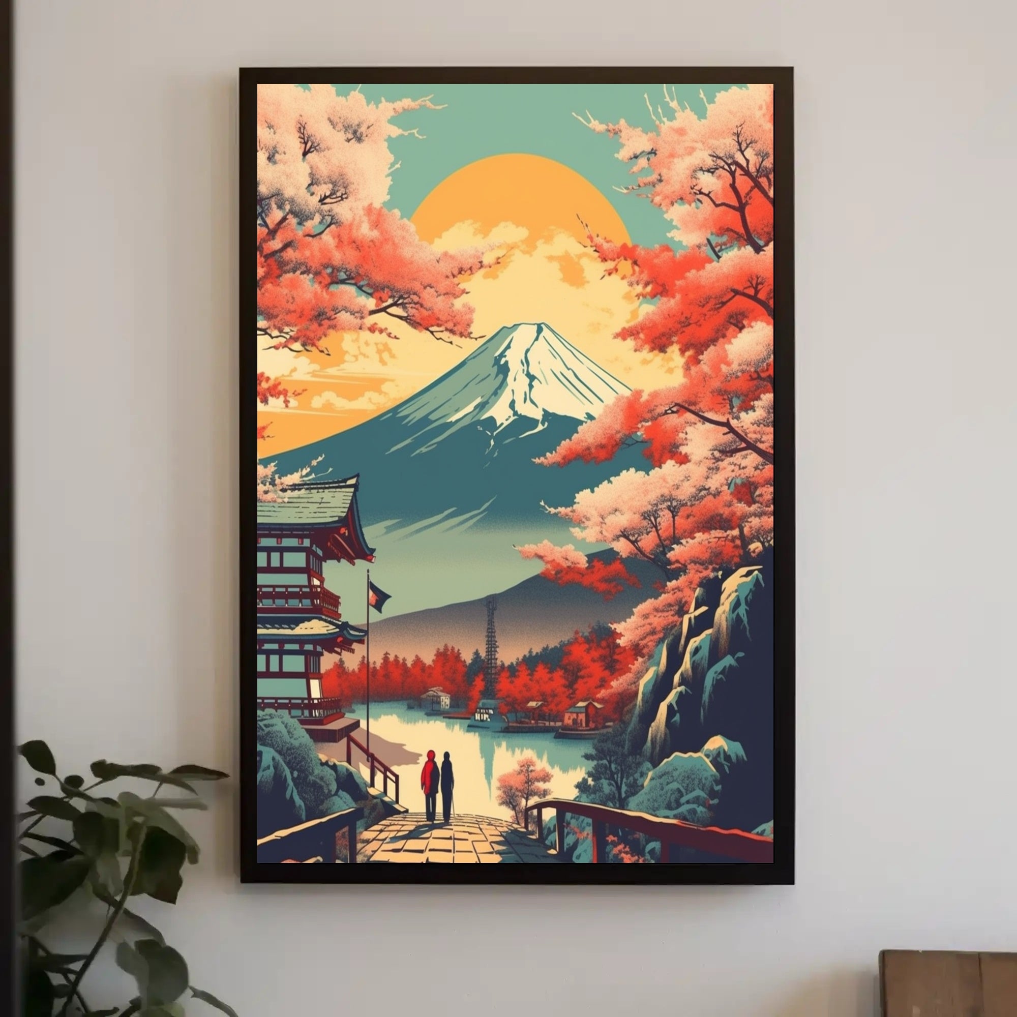 Tranquil Mount Fuji Landscape Cultural or Heritage Poster PosterGoat